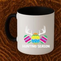 Hunting Eggs Easter Season Deer Antlers Hunter Fun Egg Hunt Coffee Mug thumb 2