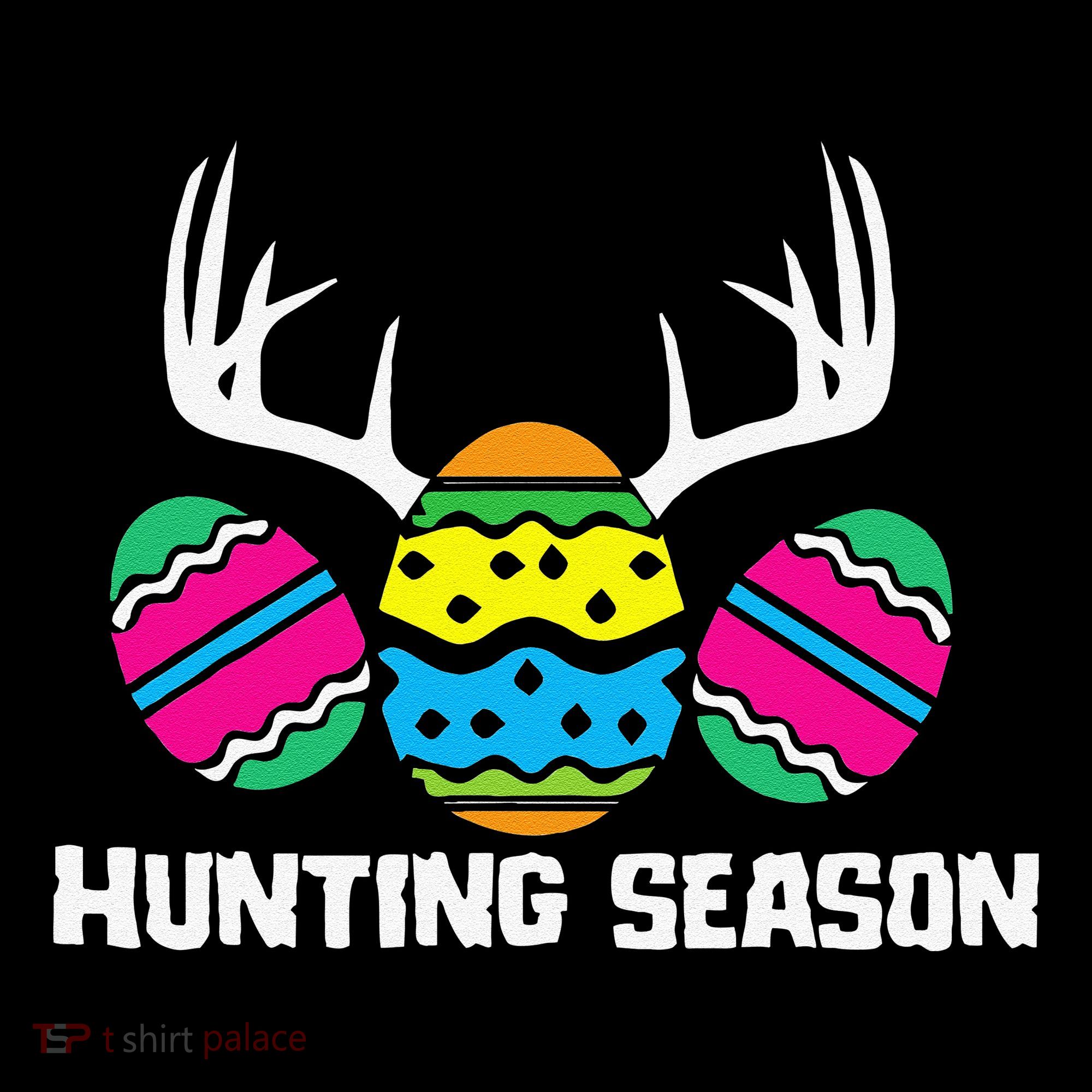 Hunting Eggs Easter Season Deer Antlers Hunter Fun Egg Hunt Coaster
