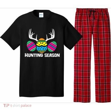 Hunting Eggs Easter Season Deer Antlers Hunter Fun Egg Hunt Pajama Set