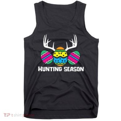 Hunting Eggs Easter Season Deer Antlers Hunter Fun Egg Hunt Tank Top