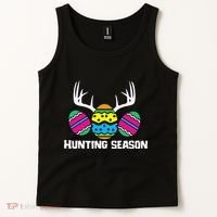 Hunting Eggs Easter Season Deer Antlers Hunter Fun Egg Hunt Tank Top thumb 2