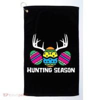 Hunting Eggs Easter Season Deer Antlers Hunter Fun Egg Hunt Golf Towel thumb 0