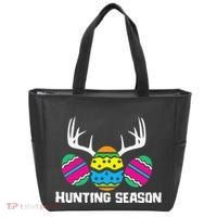 Hunting Eggs Easter Season Deer Antlers Hunter Fun Egg Hunt Tote Bag thumb 0