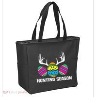 Hunting Eggs Easter Season Deer Antlers Hunter Fun Egg Hunt Tote Bag thumb 2