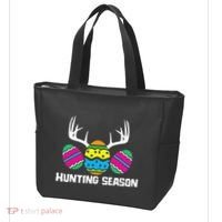Hunting Eggs Easter Season Deer Antlers Hunter Fun Egg Hunt Tote Bag thumb 3