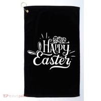 Happy Easter Egg Holiday Golf Towel thumb 0