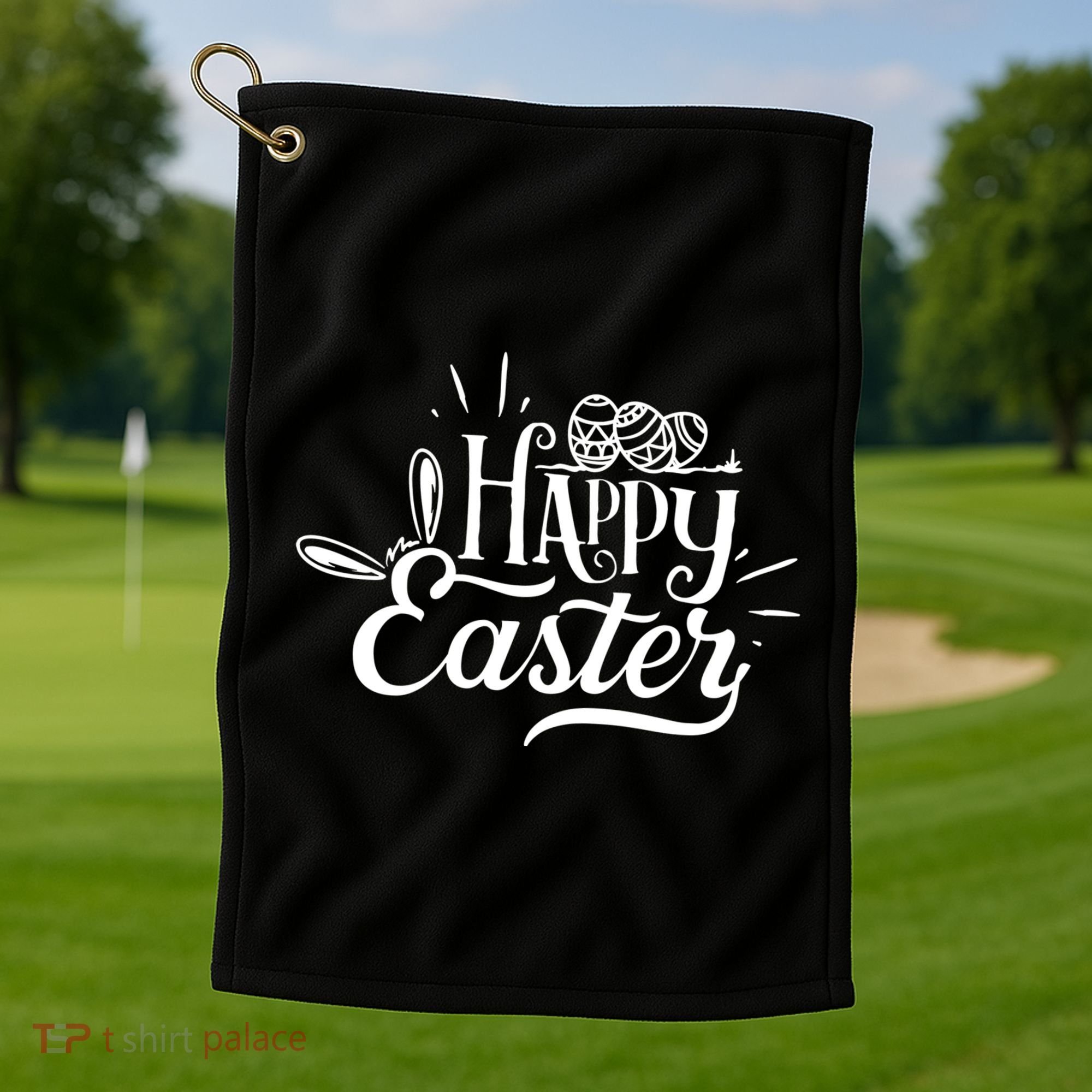 Happy Easter Egg Holiday Golf Towel