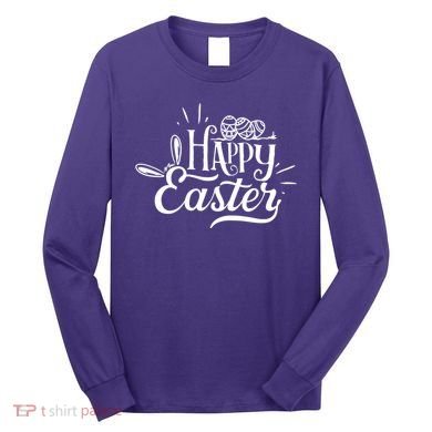 Happy Easter Egg Holiday Long Sleeve Shirt