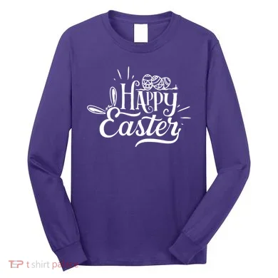 Happy Easter Egg Holiday Long Sleeve Shirt