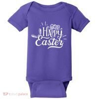 Happy Easter Egg Holiday Baby Bodysuit thumb 0