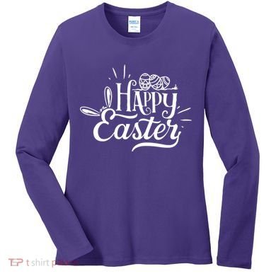 Happy Easter Egg Holiday Women's Long Sleeve Shirt