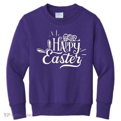 Happy Easter Egg Holiday Kids Sweatshirt