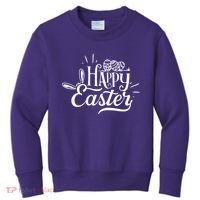 Happy Easter Egg Holiday Kids Sweatshirt thumb 0
