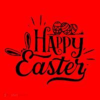 Happy Easter Egg Holiday Santa Hat thumb 1