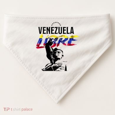 Hasta El Final Abajo Cadenas Venezuela Libre USA-Made Doggie Bandana