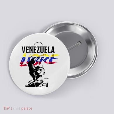 Hasta El Final Abajo Cadenas Venezuela Libre Button