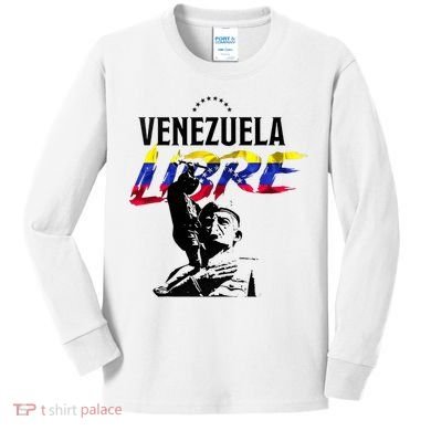 Hasta El Final Abajo Cadenas Venezuela Libre Kids Long Sleeve Shirt