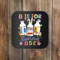 Happy Easter Funny Psych Nurse B is for B52 Not Bunny Coaster thumb 0