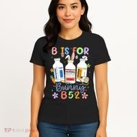 Happy Easter Funny Psych Nurse B is for B52 Not Bunny Women's T-Shirt thumb 4