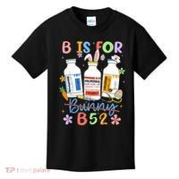 Happy Easter Funny Psych Nurse B is for B52 Not Bunny Kids T-Shirt thumb 0