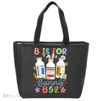 Happy Easter Funny Psych Nurse B is for B52 Not Bunny Tote Bag thumb 0