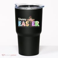 Happy Easter Flower Floral Cross Tumbler thumb 0