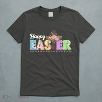 Happy Easter Flower Floral Cross T-Shirt thumb 5