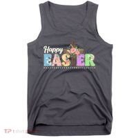 Happy Easter Flower Floral Cross Tank Top thumb 0