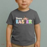 Happy Easter Flower Floral Cross Toddler T-Shirt thumb 2