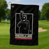 Hasta El Final Abajo Cadenas Venezuela Libre Golf Towel thumb 1