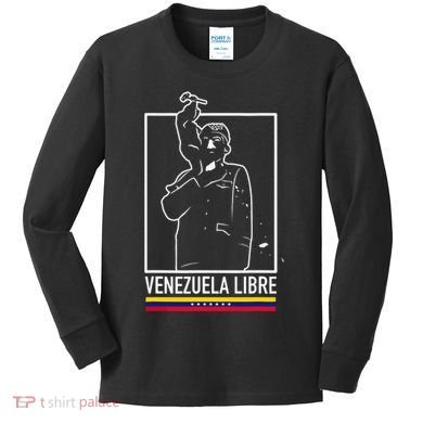 Hasta El Final Abajo Cadenas Venezuela Libre Kids Long Sleeve Shirt