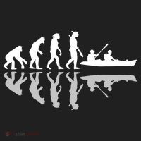 Human Evolution Funny Canoeing Humor River Adventure Women's Sweatshirt thumb 2