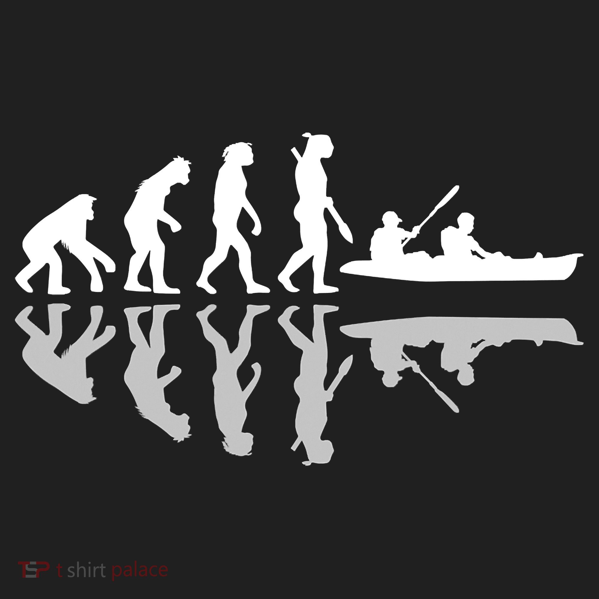 Human Evolution Funny Canoeing Humor River Adventure Women's Sweatshirt