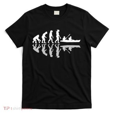 Human Evolution Funny Canoeing Humor River Adventure T-Shirt