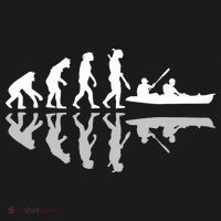 Human Evolution Funny Canoeing Humor River Adventure T-Shirt thumb 7