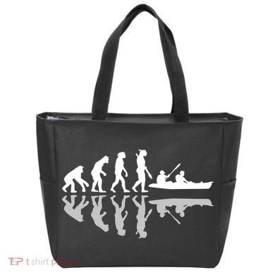 Human Evolution Funny Canoeing Humor River Adventure Tote Bag
