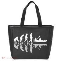 Human Evolution Funny Canoeing Humor River Adventure Tote Bag thumb 0