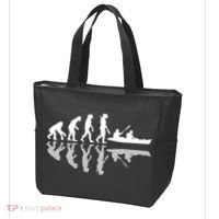 Human Evolution Funny Canoeing Humor River Adventure Tote Bag thumb 3