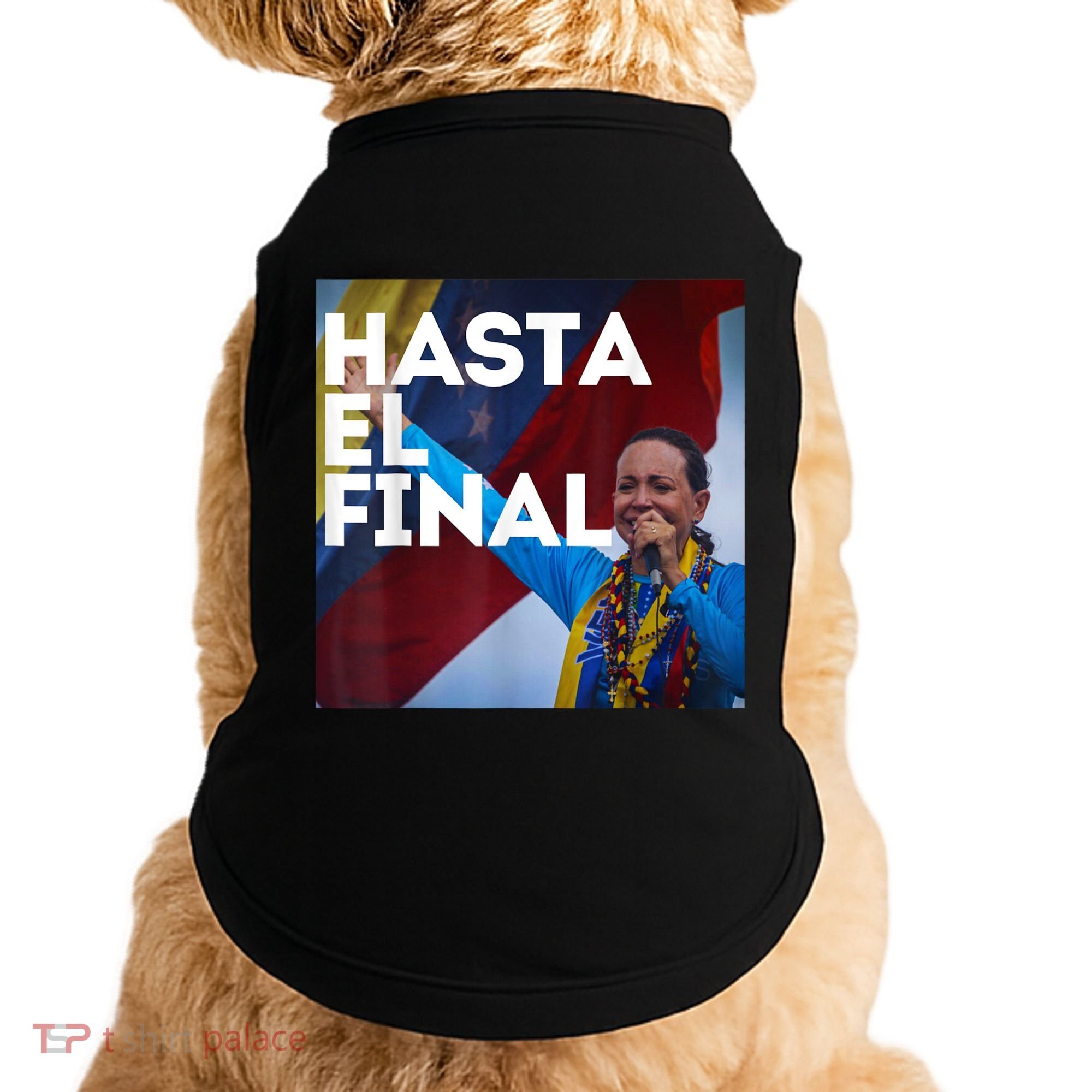 Hasta El Final Maria Corina Venezuela Libre Doggie Tank