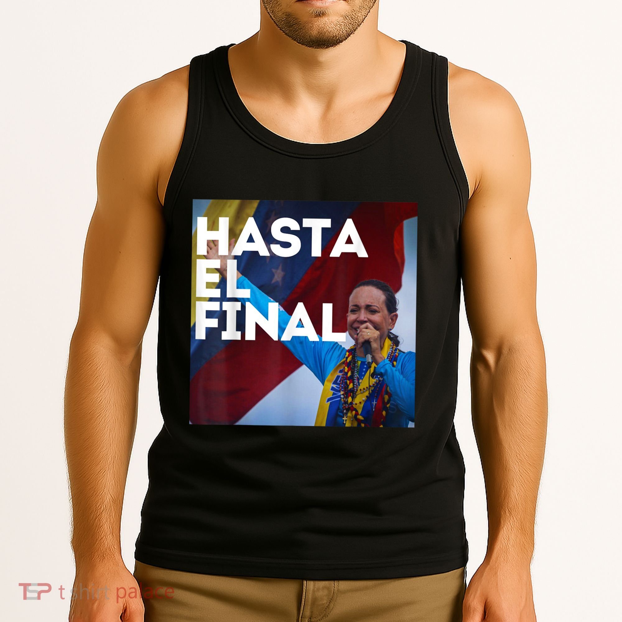 Hasta El Final Maria Corina Venezuela Libre Tank Top
