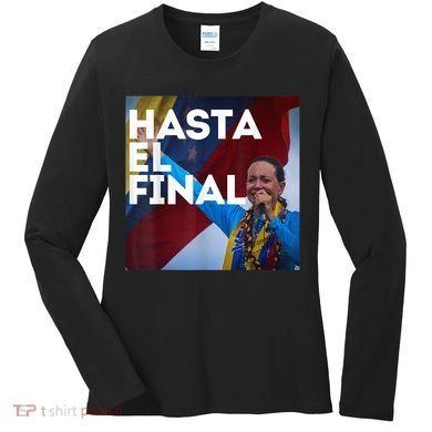 Hasta El Final Maria Corina Venezuela Libre Women's Long Sleeve Shirt