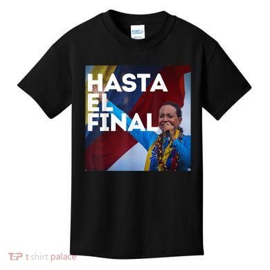 Hasta El Final Maria Corina Venezuela Libre Kids T-Shirt