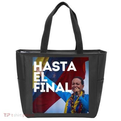 Hasta El Final Maria Corina Venezuela Libre Tote Bag