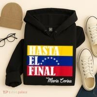 Hasta El Final Maria Corina Venezuela Libre Flag Hoodie thumb 4