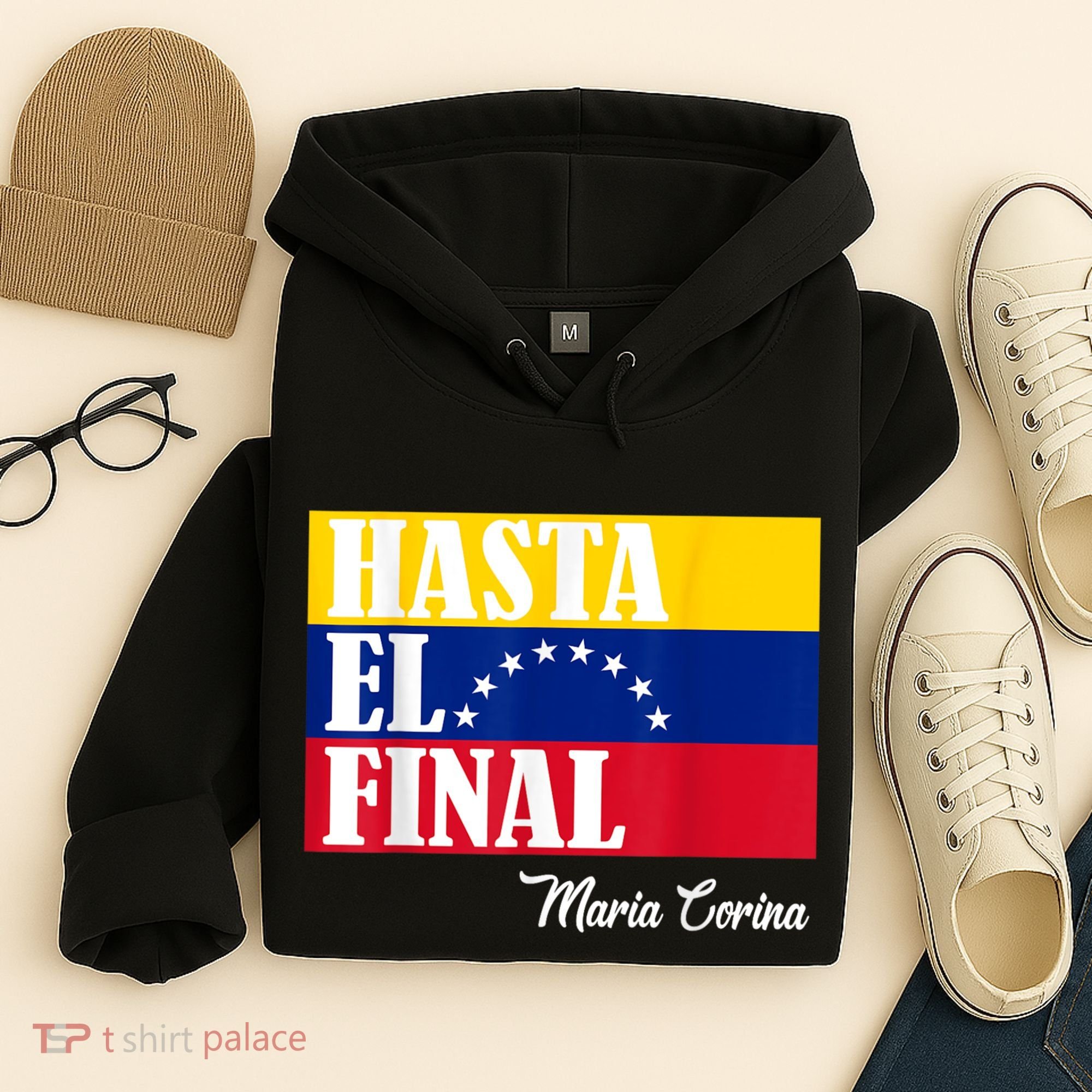 Hasta El Final Maria Corina Venezuela Libre Flag Hoodie