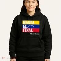 Hasta El Final Maria Corina Venezuela Libre Flag Hoodie thumb 5