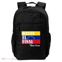 Hasta El Final Maria Corina Venezuela Libre Flag Backpack thumb 0