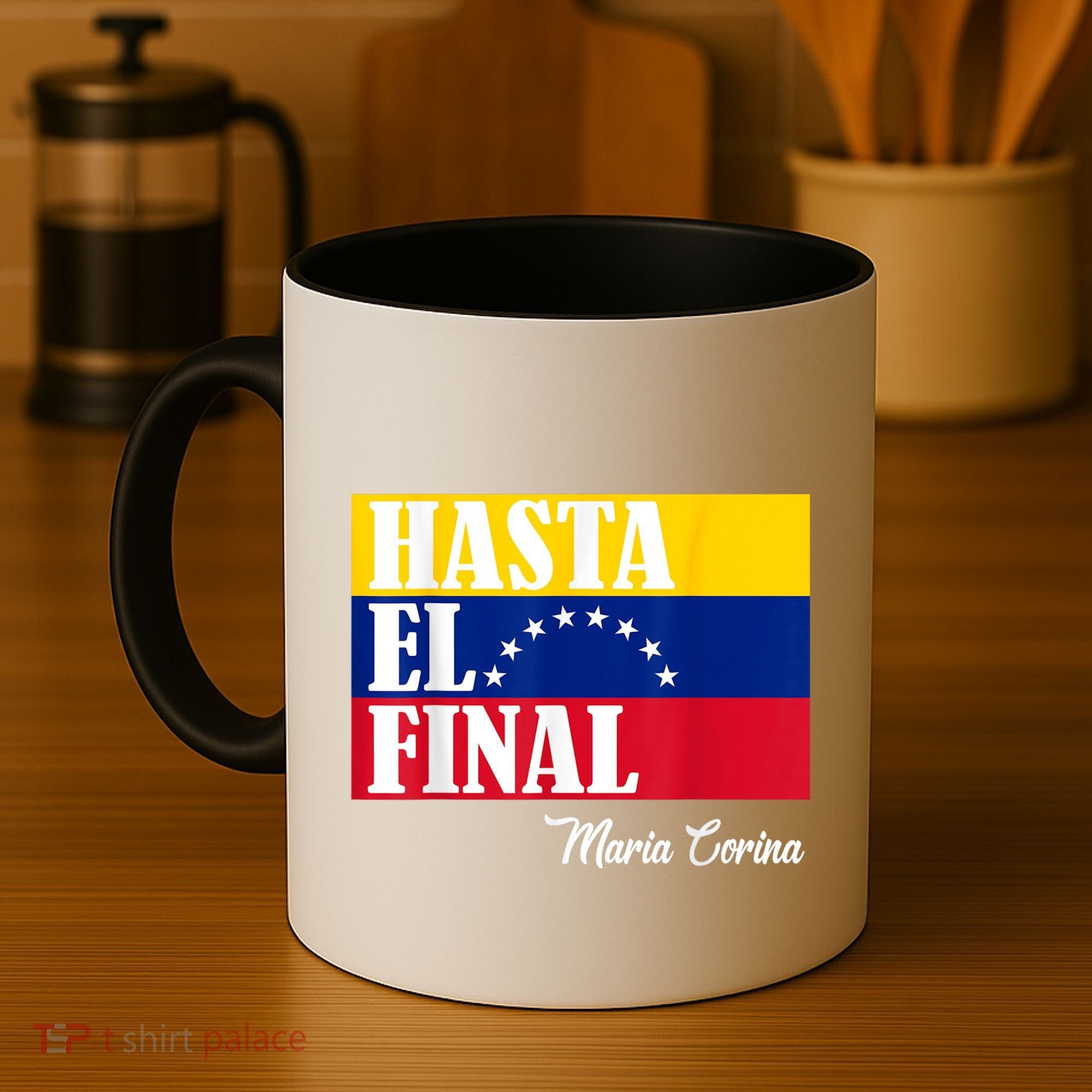 Hasta El Final Maria Corina Venezuela Libre Flag Coffee Mug