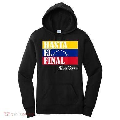 Hasta El Final Maria Corina Venezuela Libre Flag Women's Hoodie