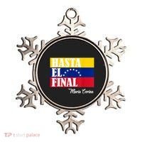 Hasta El Final Maria Corina Venezuela Libre Flag Ornament thumb 0